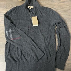 Men's Charcoal Burberry Sweater NWT - Medium